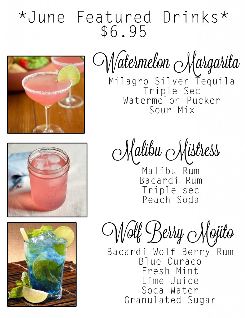 June Featured Drinks